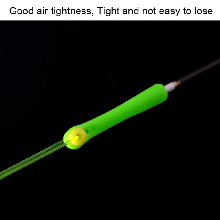 100 PCS SXP01 Dual CoreSilicone Floating Seat Fishing Accessories, Size: Medium(Fruit Green)