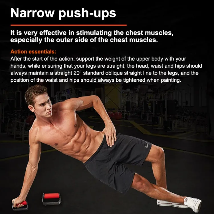 A Pair Home Fitness Trainer Saddle-shaped Push-up Bracket (Green)