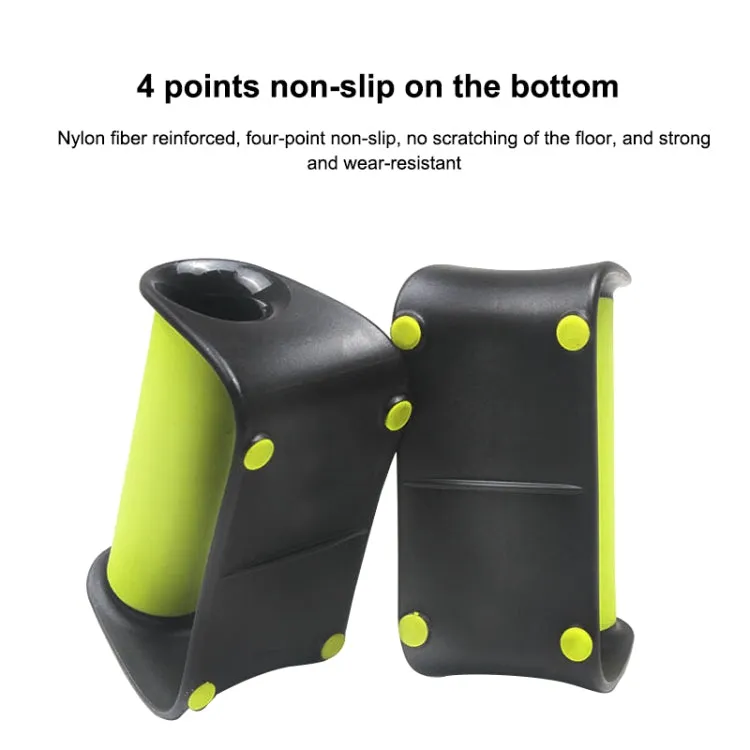 A Pair Home Fitness Trainer Saddle-shaped Push-up Bracket (Green)